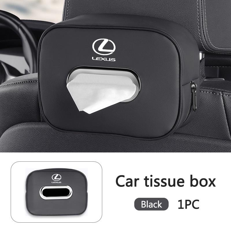 Car Seat Back Paper Towel Tissue Box Sun Visor Storage Bag For Lexus ES RX NX LS UX LM LX GX IS300 RX350 LS500 LX600 NX260 IS250