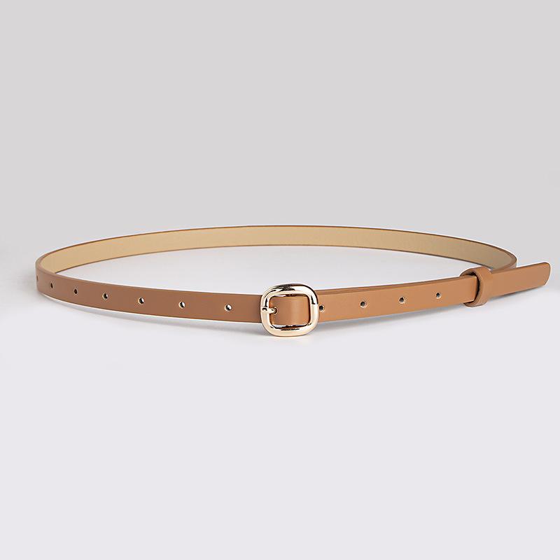 New Women's Japanese Buckle Skirt with Clothing Belt Exquisite Commuter Women's Thin Belt Sweet
