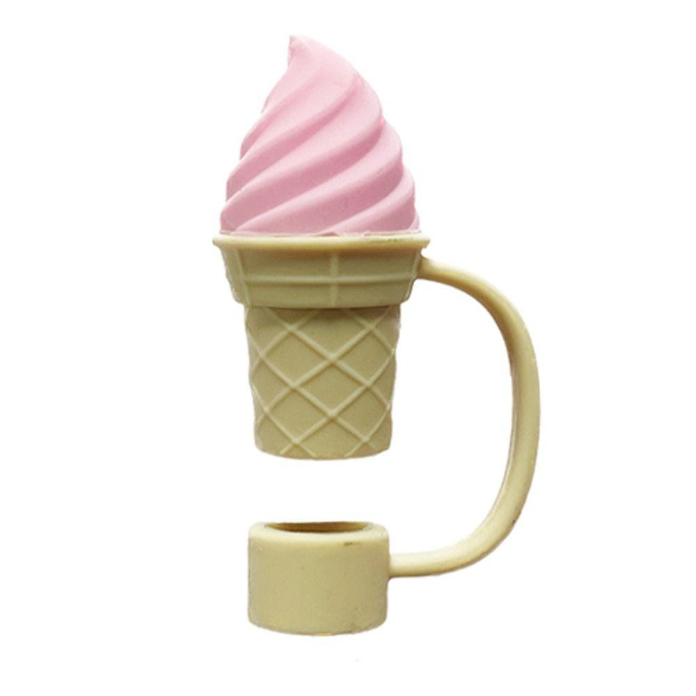 Silicone Straw Topper Splash Proof Straw Dust Cap Drinkware Straw Cover  Straw Decoration