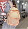 2024 Large Capacity Japanese Style Color Block Backpack for High School & College Girls