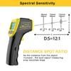 Non-Contact Pyrometer 600℃ /1112℉ IR High Temperature Gun with LCD Display GM320