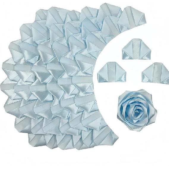 300Pcs Premade Satin Ribbon Rose Petals Half-Finished for Eternal Rose DIY Ramos Forever Flowers Bouquets Everlasting Floral,for