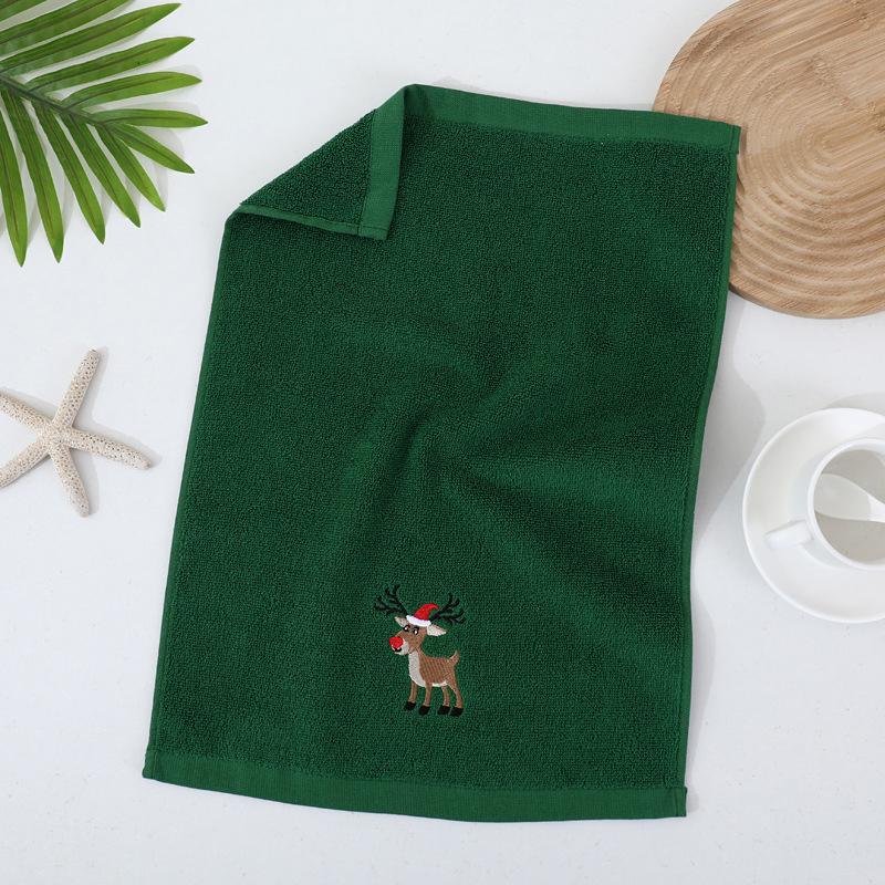 Holiday Gift Towel Embroidery Christmas Halloween Kitchen Towel Embroidery