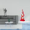 Majestic Knight Flame Figurine Decorative Statue Abstract Fire Sculpture Tabletop Ornament for
