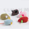 12pcs Random Mix Catnip Plush Mouse Cat Toy Striped Cloth Mouse Pet Toy
