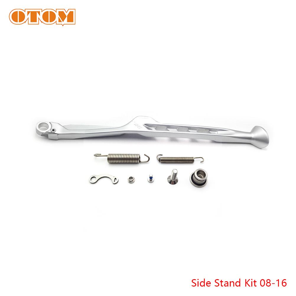 OTOM Motorcycle Footrest Bracket Kickstand Side Stand Springs Screws Bolt Kit For KTM XC XCF EXC-F HUSQVARNA FE GASGAS EX-F