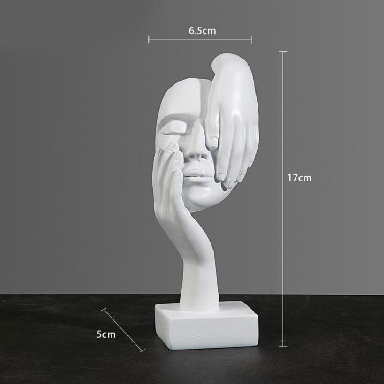 Abstract Art Woman Face Statue with Strong Texture for Office Home Decoration