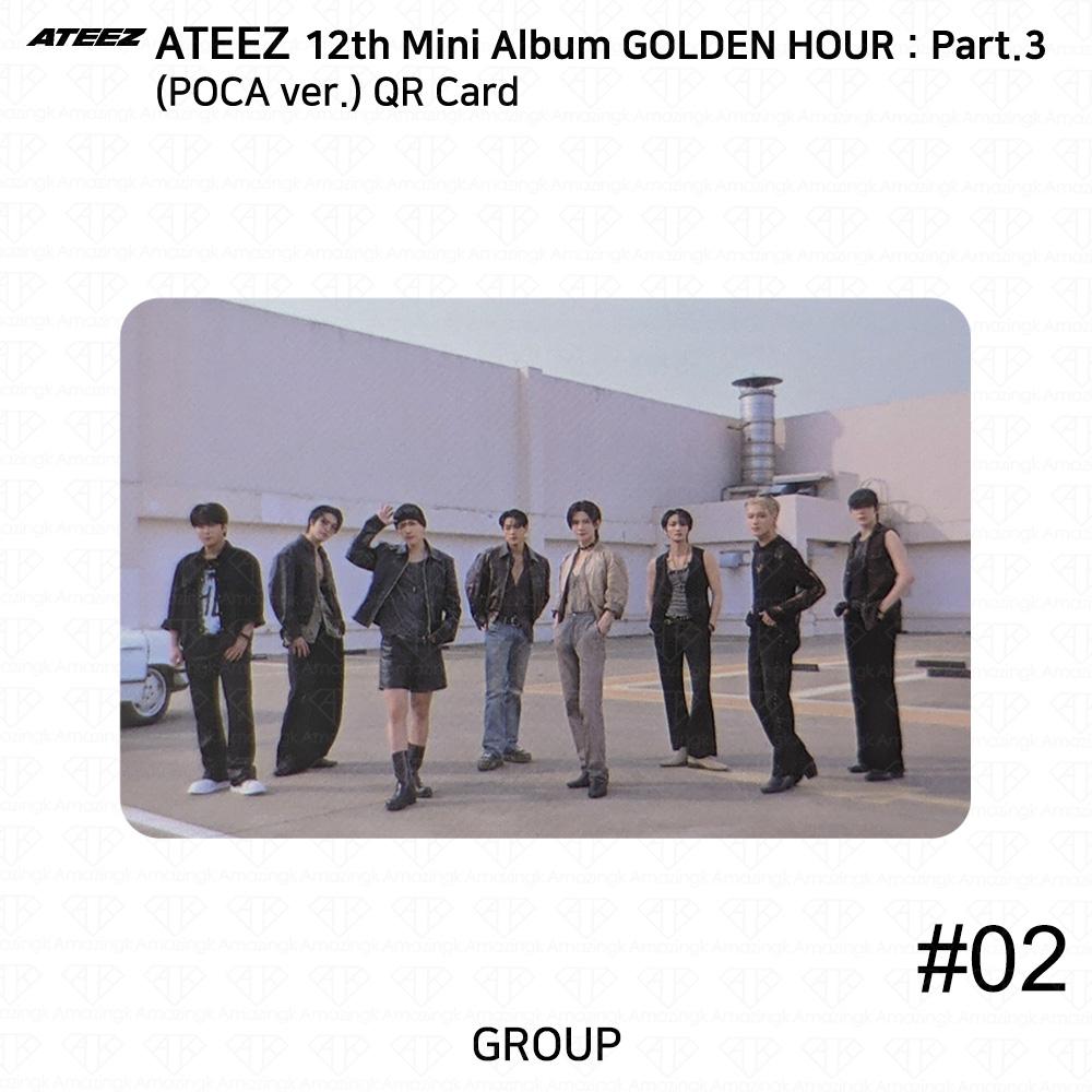 

ATEEZ 12-й мини-альбом Golden Hour Part.3 версия POCA. Официальная фотокарточка QR-карта Group - QR #2