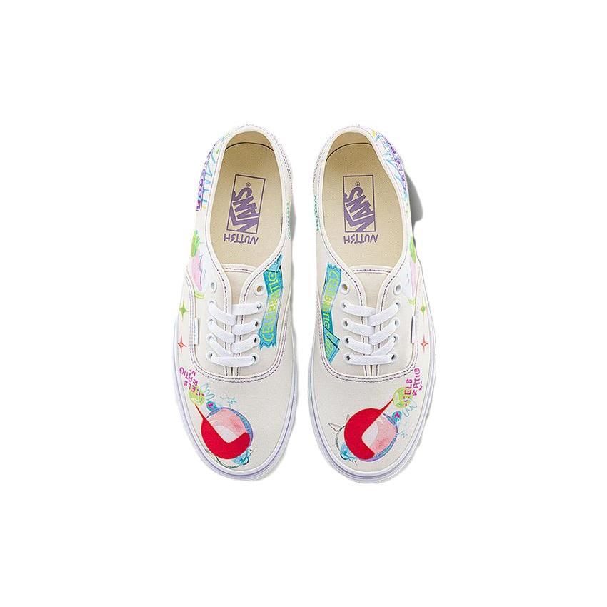 New Vans X Nuttsh Authentic Otw 'White Multi color' VN0A5KS9CGX