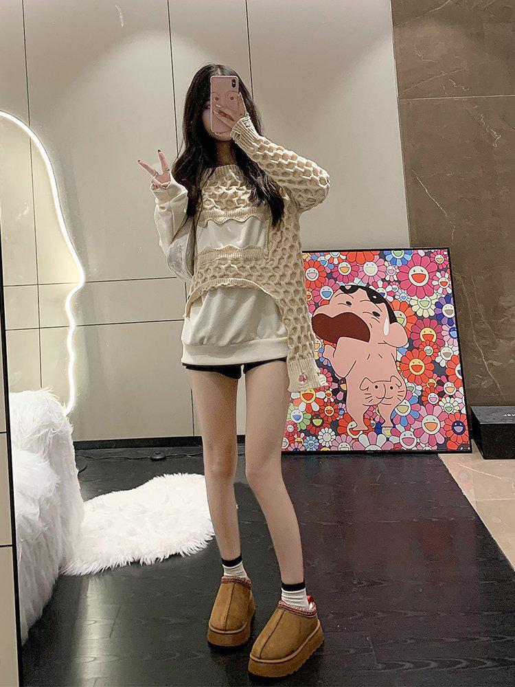 Damen 2023 Herbst/Winter Höhenverstärkende Schneestiefel mit dicker Sohle - Übergröße, Samtgefüttert, Halbschuhe mit geschlossener Zehenpartie