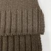 SLOANE 25AW Sl3w-063 Brown 3G Gillon Lamb X Cashmere Drop Shoulder Knit Pullover Tops 38 BrownUsed