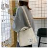 Shoulder Bag For Women New Style Simple Corduroy Portable Large Capacity Bag Ins Fashion Trend Small Square Handbag