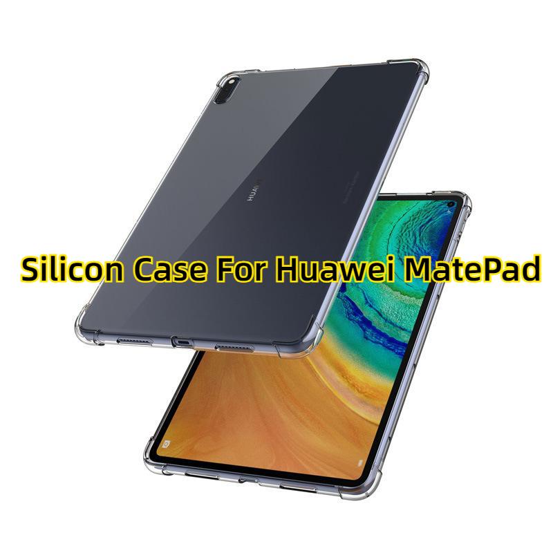 Custodia in silicone per Huawei MatePad T5 10 9.6 M3 M5 Lite 8.0 8.4 10.1 10.4 Custodia trasparente Custodia morbida in TPU Cover posteriore per tablet
