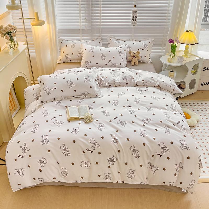 Bonenjoy Black And White Colo Striped Bed Cover Sets Single/Twin/Double/Queen/King Quilt Cover Bed Sheet Pillowcase Bedding Kit