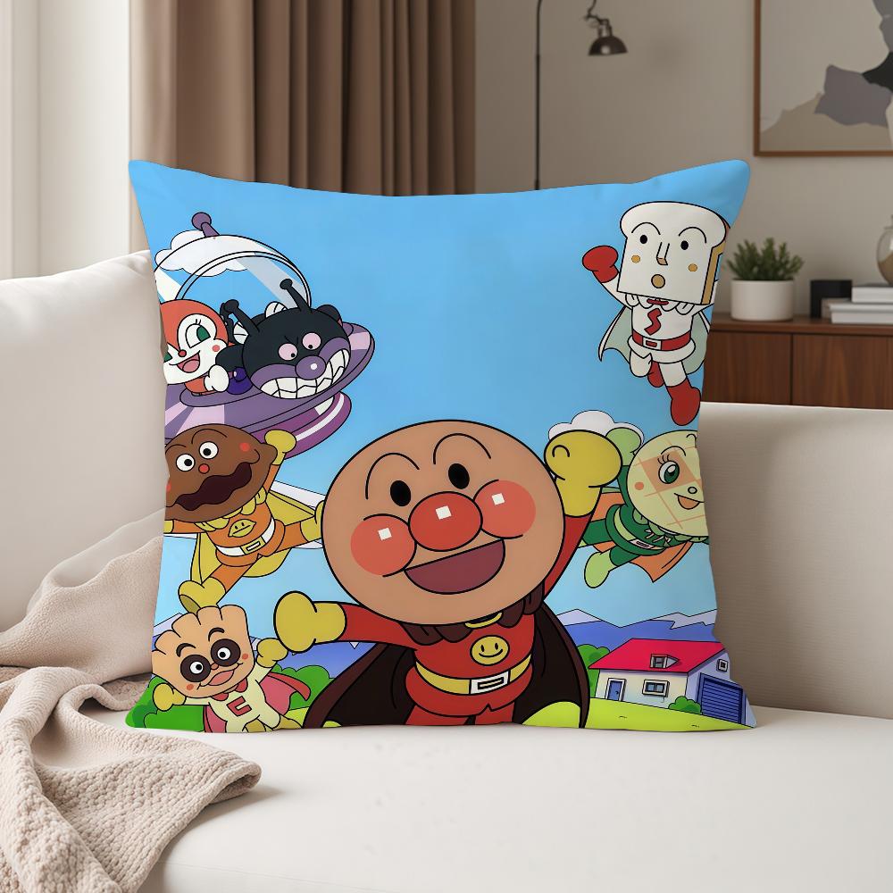 Classic Anime Aanpanman Pillow Case Suitable For Bedrooms Living Rooms Cars Home Decoration