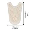 Fashion Mesh Beaded Sequins Embroidery Flower Cloth Sticker Lace Embroidery Placket Collar Wedding Dress Accessories Decal