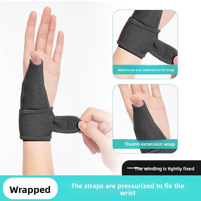 Tennis Wrap Pressurized Strap Wrist Guard Velcro Free Adjustment Finger Cover Fixed Breathable Multi-color Wrist Guard