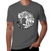 Cute white tiger illustration TShirt Festival Casual Short Sleeve