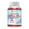High-content Antarctic Krill Oil Extract Soft Capsules, Gluten-free, Suitable for Both Men and Women, 120 Capsules.