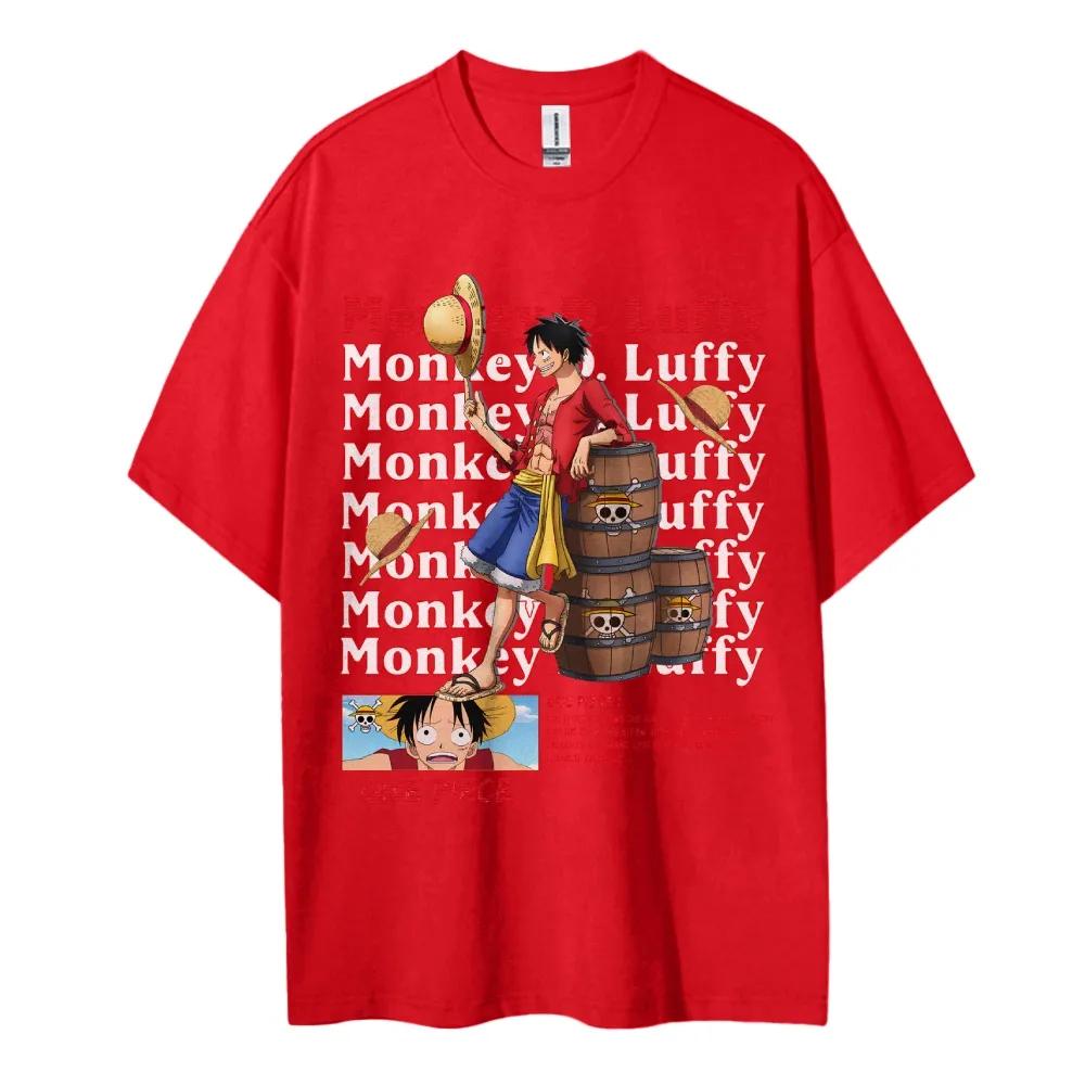 ONE PIECE Animation Derivatives Graphic Printed Cotton Crew Neck Tshirt Unisexs Summer Casual 2025 Trending Fashion Top Clothing