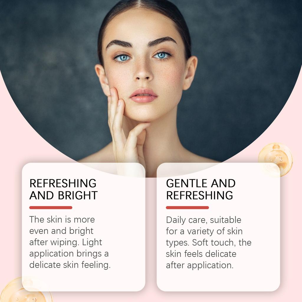 JAYSUING Gentle Rejuvenating Essence Cotton Pads Salicylic Liquid Toning Facial Delicate Care Wet Compress Pads