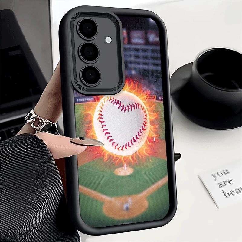 Phone Case for Samsung Galaxy S26 S25 Ultra S24 FE Baseball Sport Shell S23 Plus S22 + S21 S20 5G Soft Silicone Funda