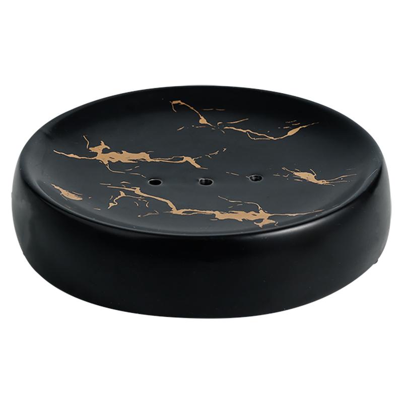 Gold Marble Ceramic Dispenser for Liquid Soap, Gel, or Shampoo