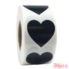 Heart Red Stickers Seal Labels 50-500Pcs Labels Stickers Scrapbooking For Package And Wedding Decoration Stationery Sticker