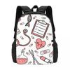 Enfermera En Apuros Doctor Nurse Medical Backpack Hot Sale Daypack Large Capacity BookBag School Bag Shoulder Bags for Men Women