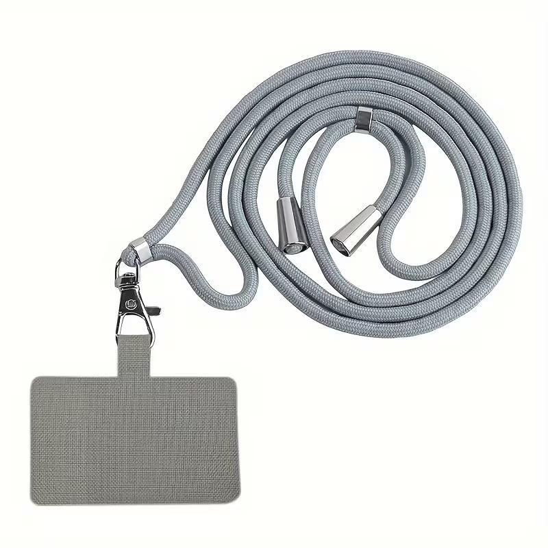 удобный зажим для телефона женский мужской ремешок против потери 1 шт. ремешок на шею работа Ручная работа серый