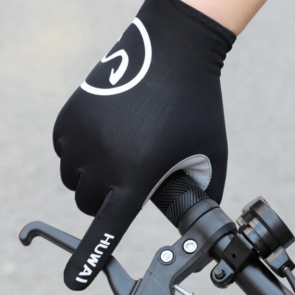 Breathable Long Full Fingers Touch Screen Fitness Gloves New Cycling Gloves  Riding Racing