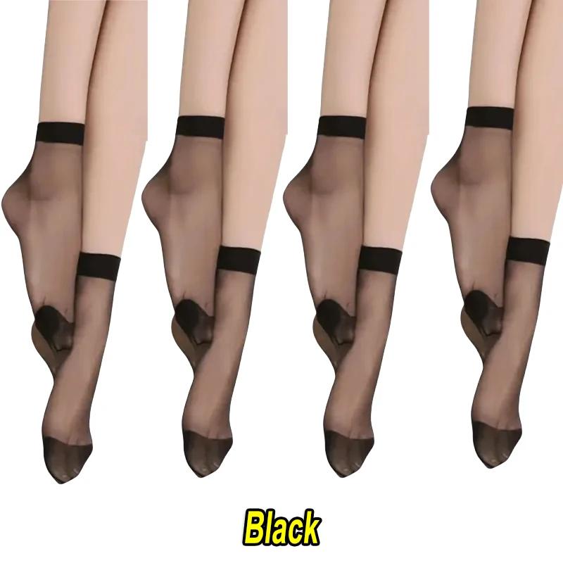 5/20Pairs Women Socks Soft Socks Woman Summer Ultrathin Silk Breathable Sock Casual Lightweight Female Transparent Boat Socks