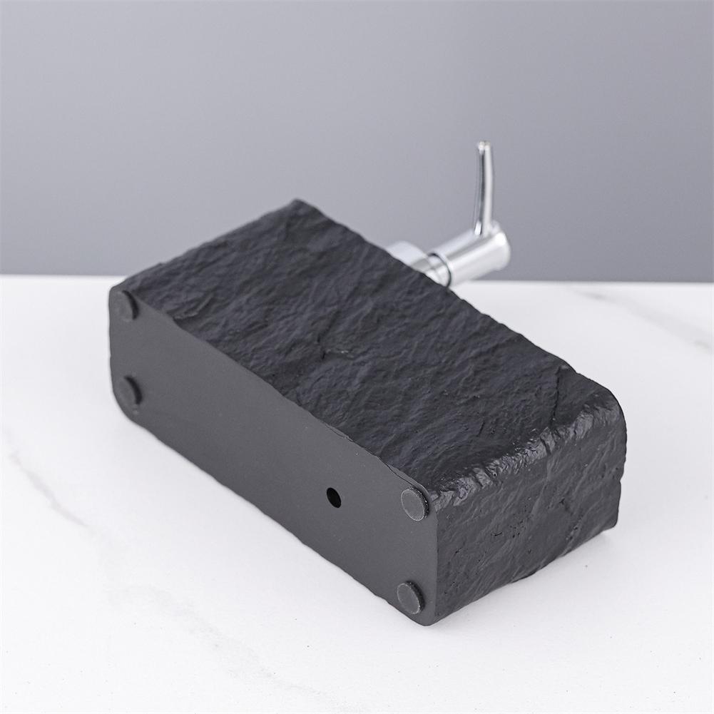 Bathroom Decor Bathroom Pump Bottle 2 In 1 Soap And Sponge Holder Cleaning Tool Resin Soap Dispenser Compact Size