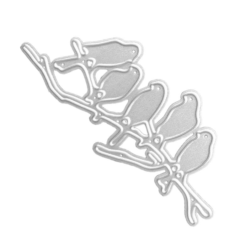 Tree Branch Bird Metal Cutting Dies Handmade Crafts DIY Scrapbooking Embossing Supplies for Children Kids Girls