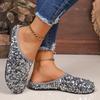 Women Flat Shoes Bling Women Loafers Platform Shiny Women's Casual Shoes Sequin Slippers Summer Ballet Women Lightweight Shoes