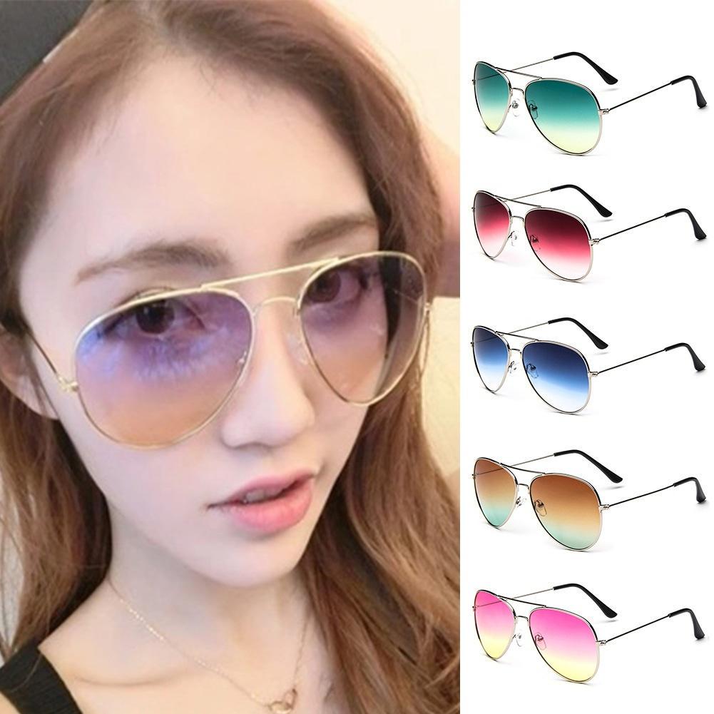 Buy Sexy Womens Colorful Gradient Lens Oversized Sunglasses at affordable prices — free shipping