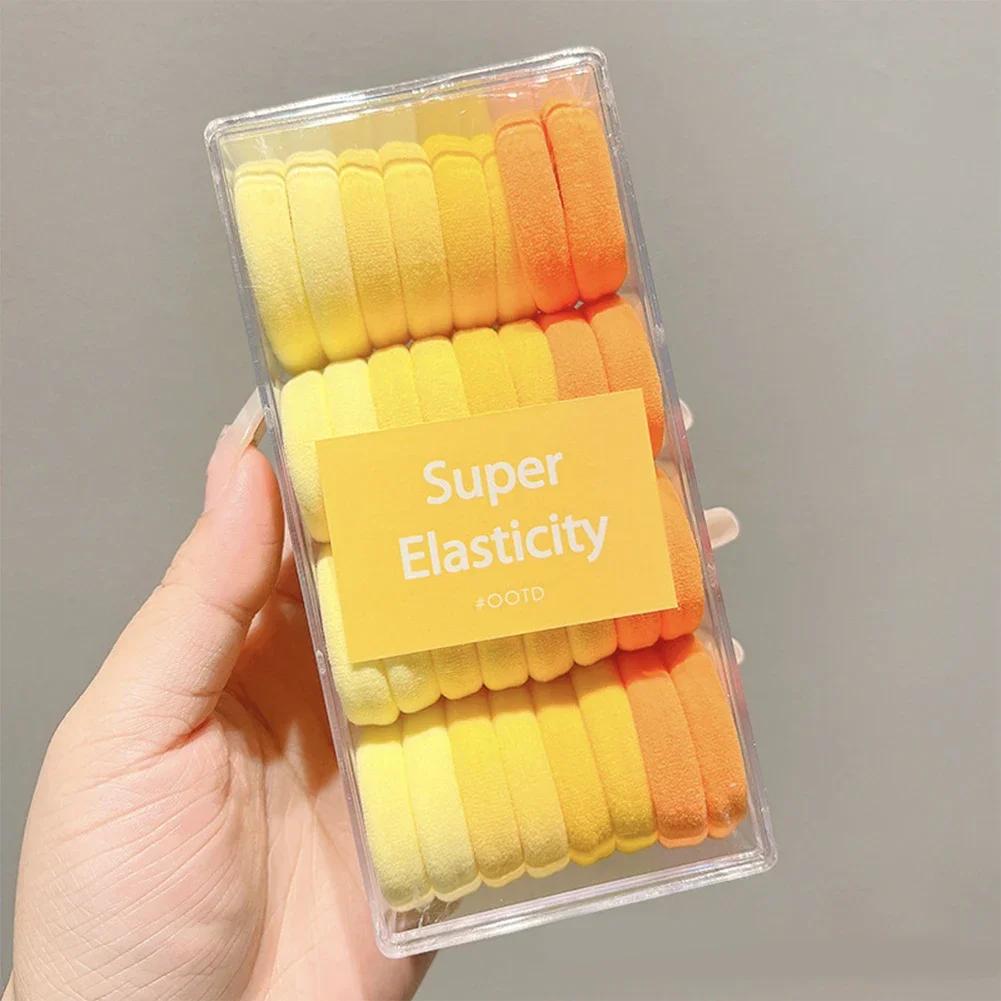 1Pc Brown Black Rubber Band Simulation Wig Hair Ring Straight Hair Tie Rope Ponytail Elastic Hair Bands Hair Accessories Girl