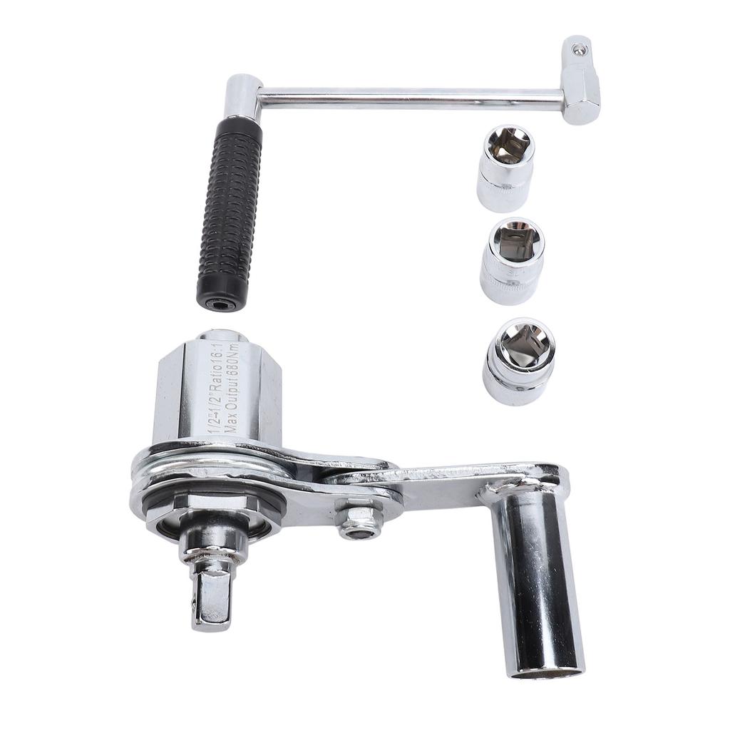 1 2in Torsionový násobič klíč šetřící práci 3200N.M 1:16 Odstraňovač matic kol pro vysoké zatížení se 17mm 19mm 21mm nástrčnými klíči