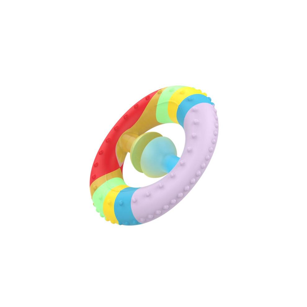 Colorful Silicone Squeeze Toy with Suction Cup for Sensory Play