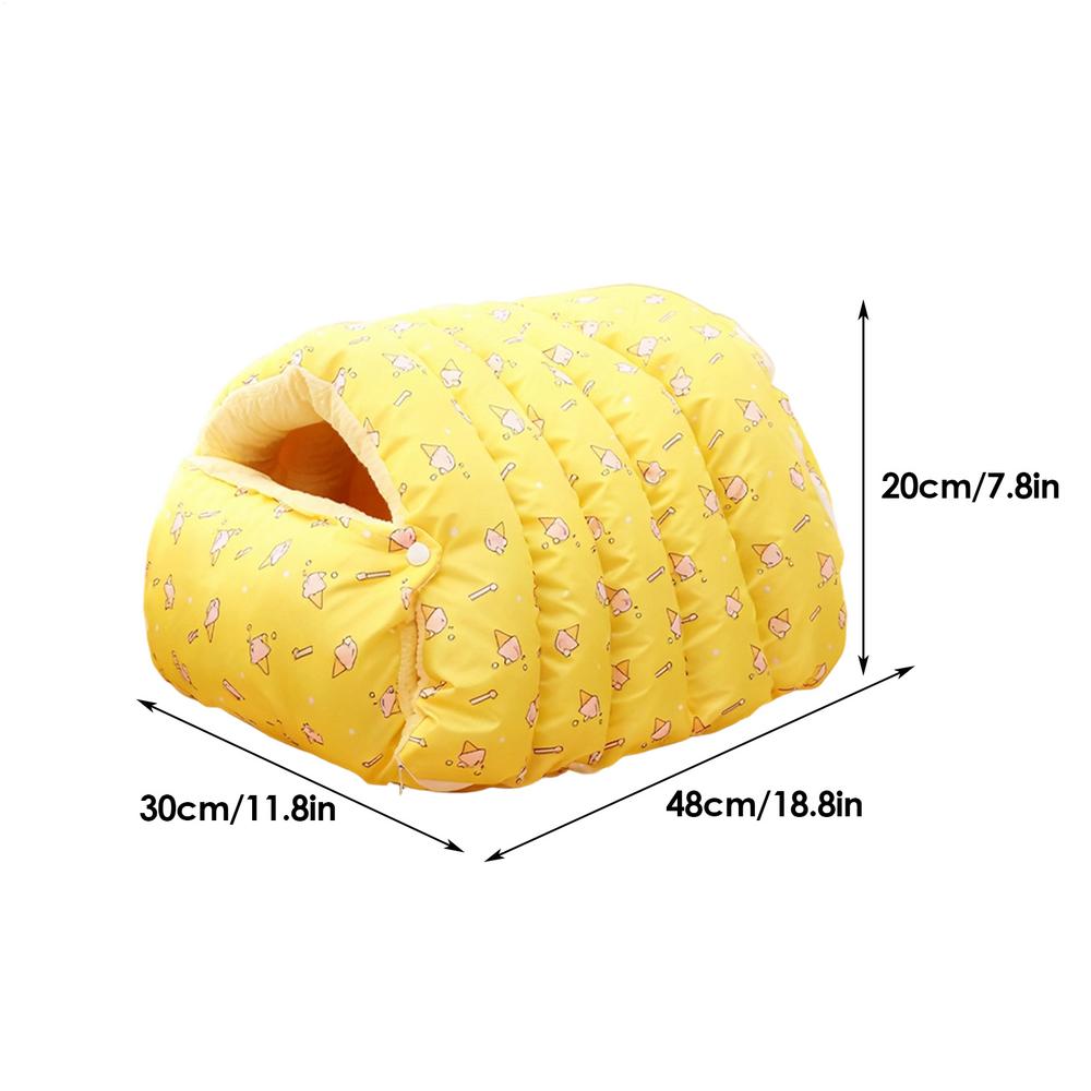 Winter Warm Pet Sleeping Bed Semi-Enclosed Cat House Cat Bedding Nest Kennel Pet Supplies for Small Dog Cats Kitten