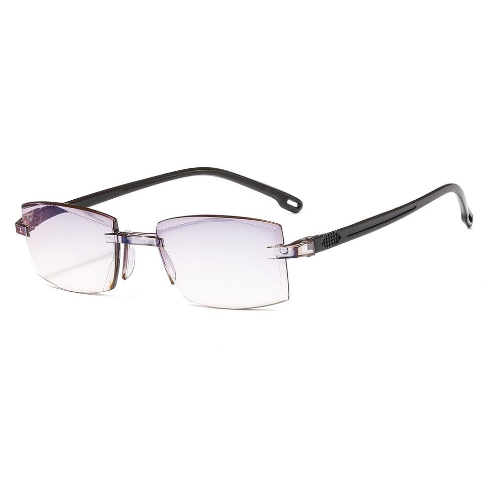 Anti-Blue Frameless Trimmed Reading Glasses, Intelligent Zoom Anti-Fatigue Reading Glasses, Running Rivers And Lakes Stall Reading Glasses Smart zoom