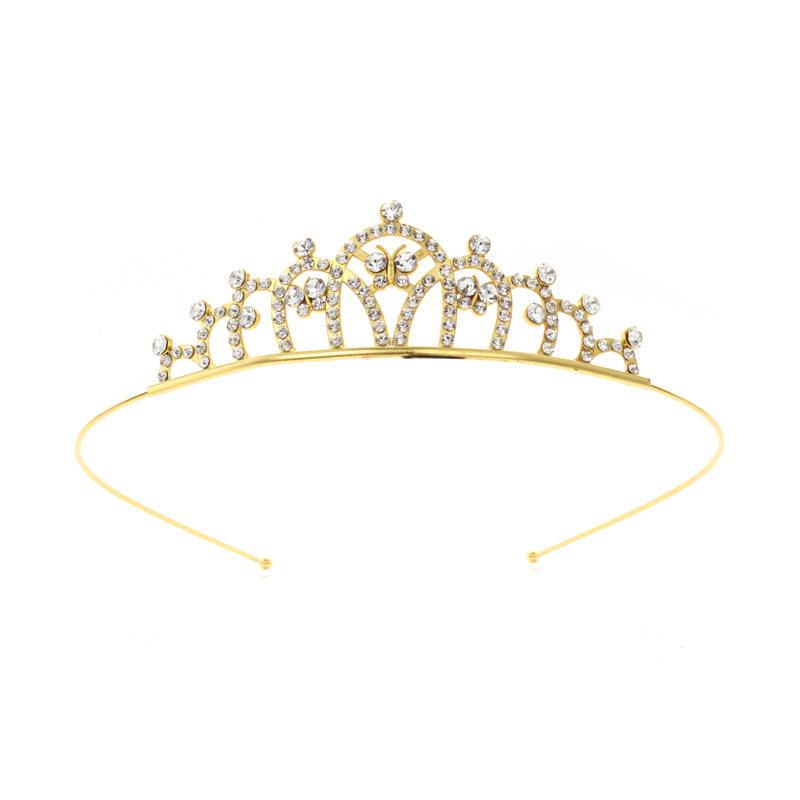Barn Tiaraer og Kroner Pannebånd Barn Jenter Brude Krystallkrone Bryllupsfest Tilbehør Hårsmykker Ornamenter Hodeplagg