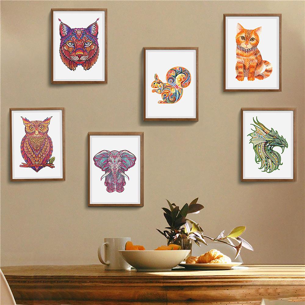 Buy Unique Wooden Animal Jigsaw Puzzles Mysterious Puzzle Gift ...