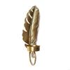 62KD Nordic Metal Leaf Candlestick Golden Hangings Pendant Holder Suitable for Unique Wall Decoration Durable