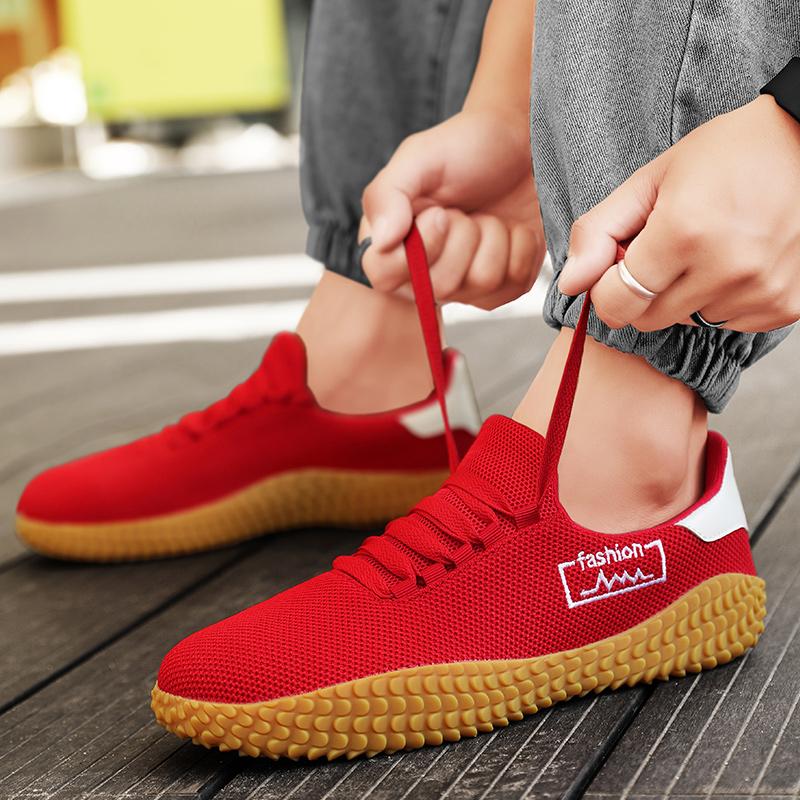 Herren Weiße Sportschuhe Damen Lässige Rote Joggingschuhe Studenten Schwarz Laufschuhe für Paare Übergröße