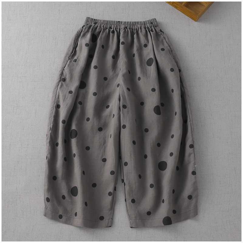 

Летние брюки из рами свободного кроя 2XL серый