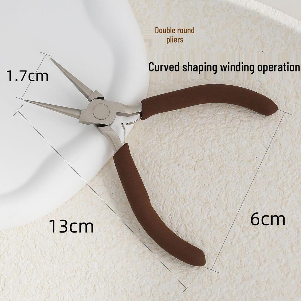 DIY Multifunctional Jewelry Pliers: Pointed Nose, Six-Section Wire Wrap, Double Round, Bead Pressing Pliers