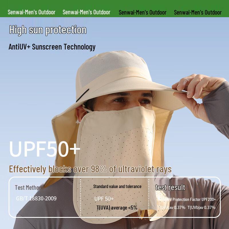 

Quick-Dry Sun Protection Fisherman Hat with Ice Sleeves Set