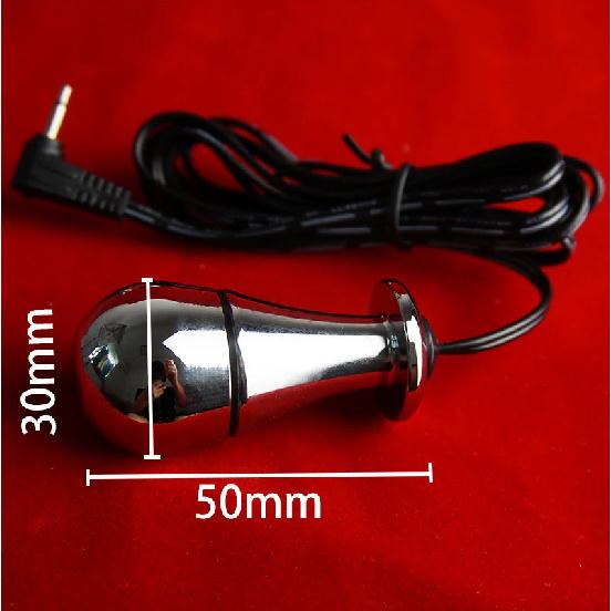 Bi-polar Estim Butt Plug,Electro BDSM Egg Vaginal Ball,Electric Sex Prostate Massage Anal Plugs,Electrosex Electroshock E-stim