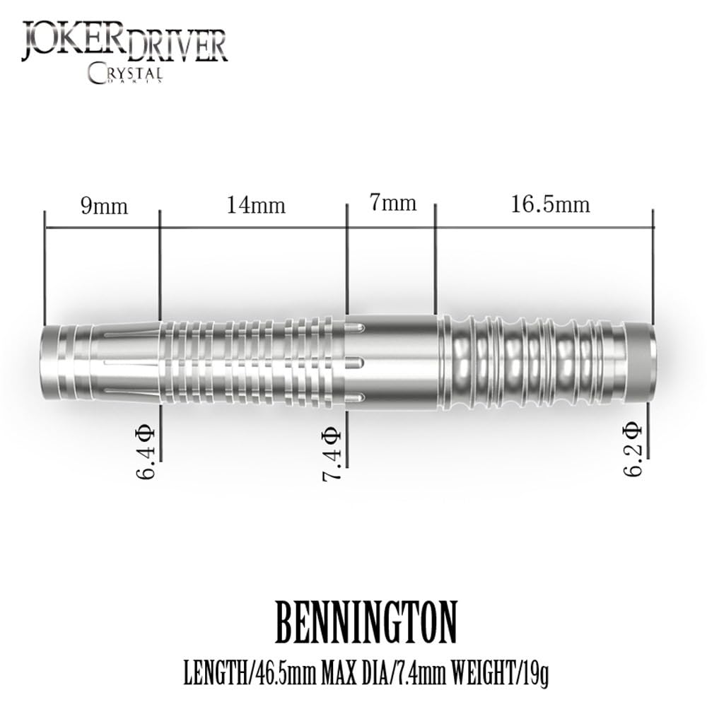 JOKERDRIVER Joker Driver CRYSTAL BENNINGTON Bennington 2BA Dart Barrel Dart Set